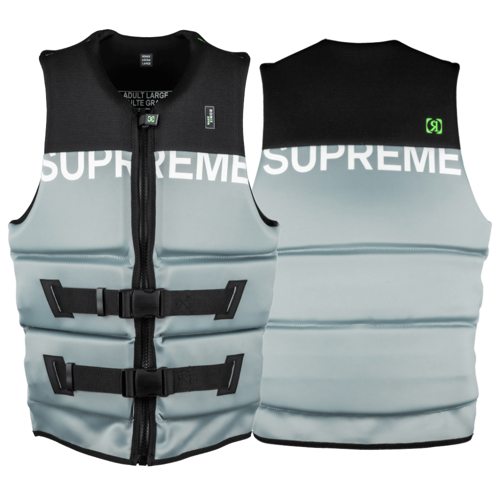 Grey Ronix 2022 Supreme Yes Men's CGA Vest with form fit and buoyancy.