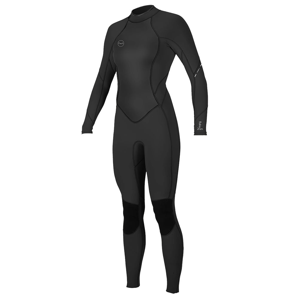 A O'Neill Women's Bahia 3/2 Back Zip Full wetsuit from the O'Neill Bahia line on a white background.